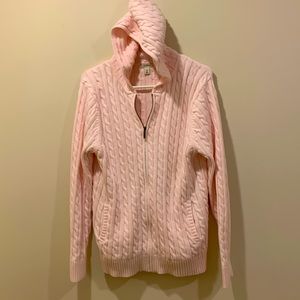 LLbean women’s pink sweater size Xl